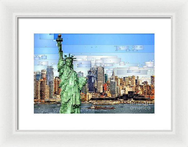 Framed Print - Statue Of Liberty- New York