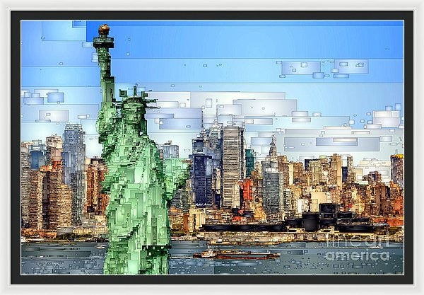 Framed Print - Statue Of Liberty- New York