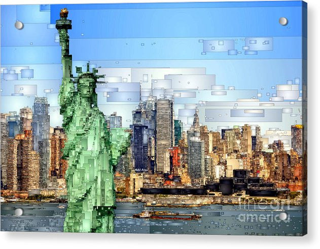 Acrylic Print - Statue Of Liberty- New York
