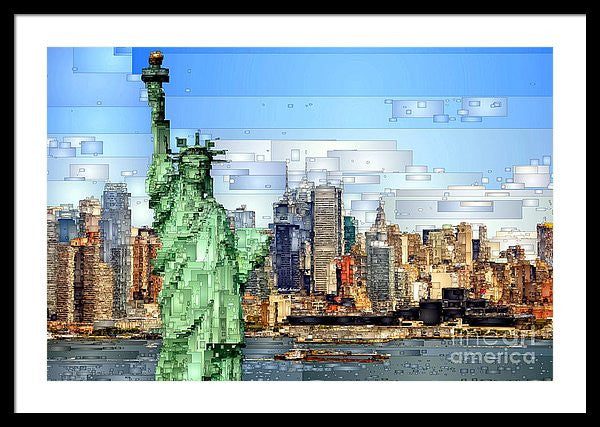 Framed Print - Statue Of Liberty- New York