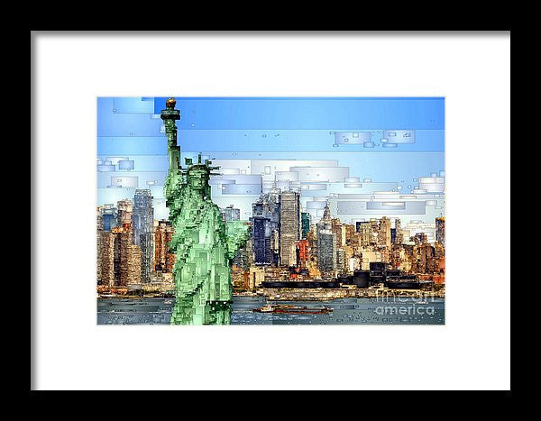 Framed Print - Statue Of Liberty- New York