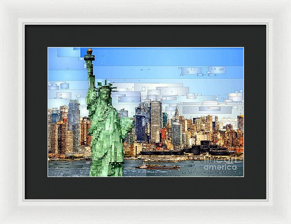 Framed Print - Statue Of Liberty- New York