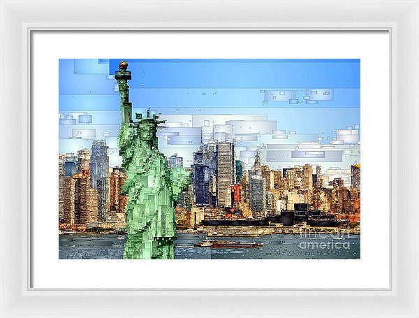 Framed Print - Statue Of Liberty- New York