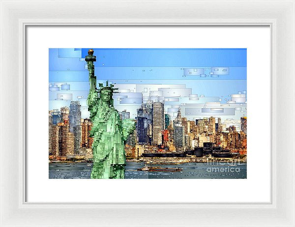 Framed Print - Statue Of Liberty- New York