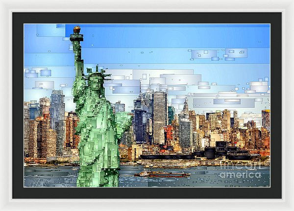 Framed Print - Statue Of Liberty- New York