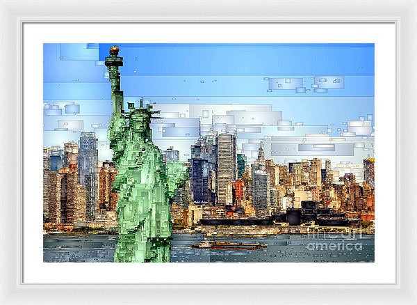 Framed Print - Statue Of Liberty- New York