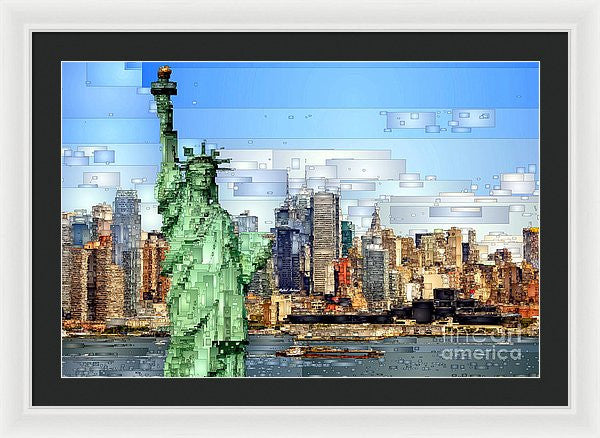 Framed Print - Statue Of Liberty- New York