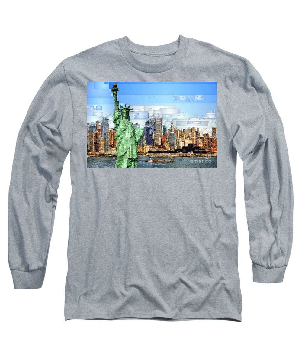 Long Sleeve T-Shirt - Statue Of Liberty- New York