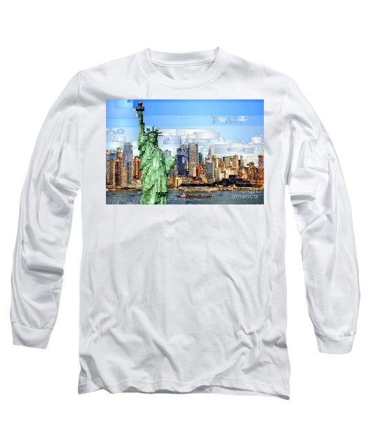 Long Sleeve T-Shirt - Statue Of Liberty- New York