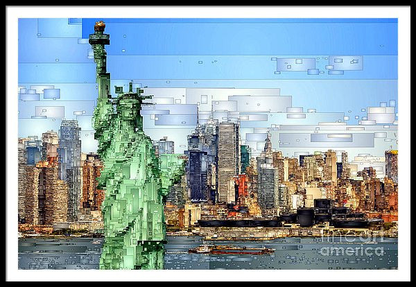 Framed Print - Statue Of Liberty- New York