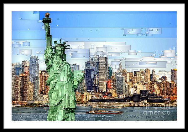 Framed Print - Statue Of Liberty- New York