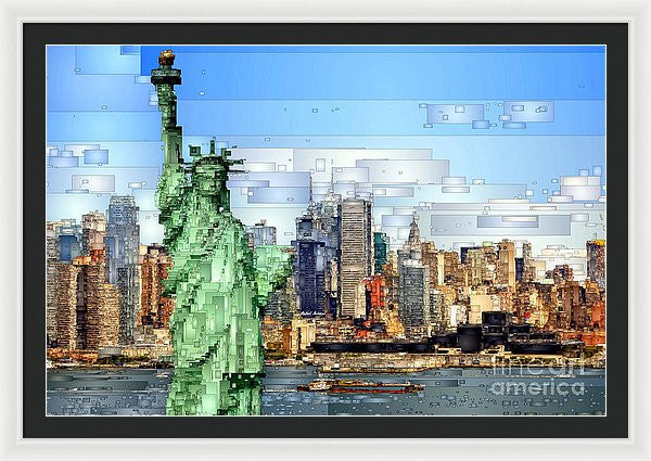 Framed Print - Statue Of Liberty- New York