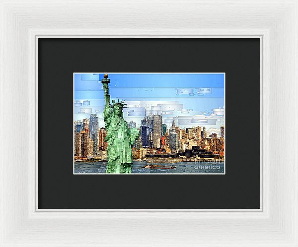 Framed Print - Statue Of Liberty- New York