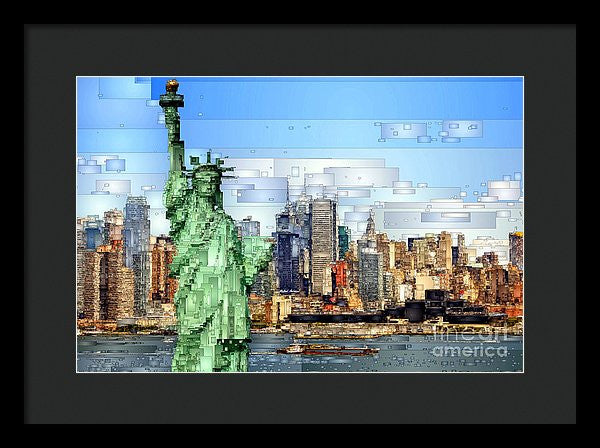 Framed Print - Statue Of Liberty- New York