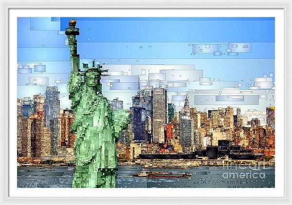 Framed Print - Statue Of Liberty- New York