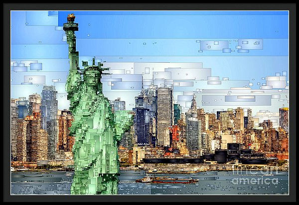 Framed Print - Statue Of Liberty- New York