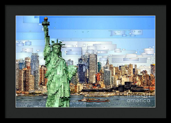 Framed Print - Statue Of Liberty- New York