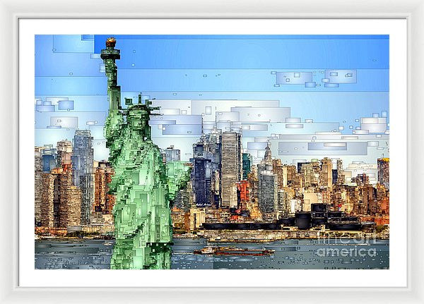 Framed Print - Statue Of Liberty- New York