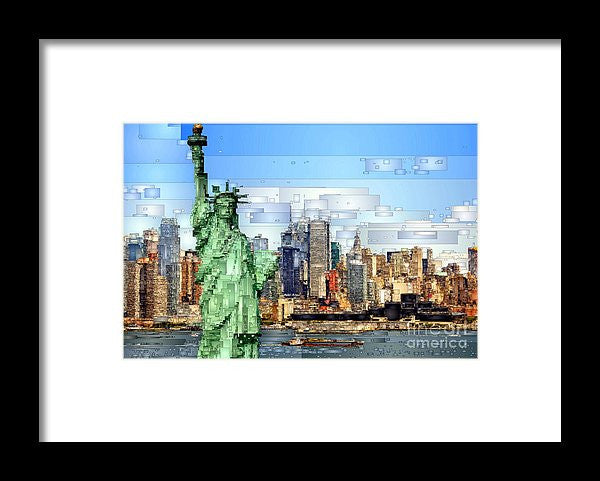 Framed Print - Statue Of Liberty- New York