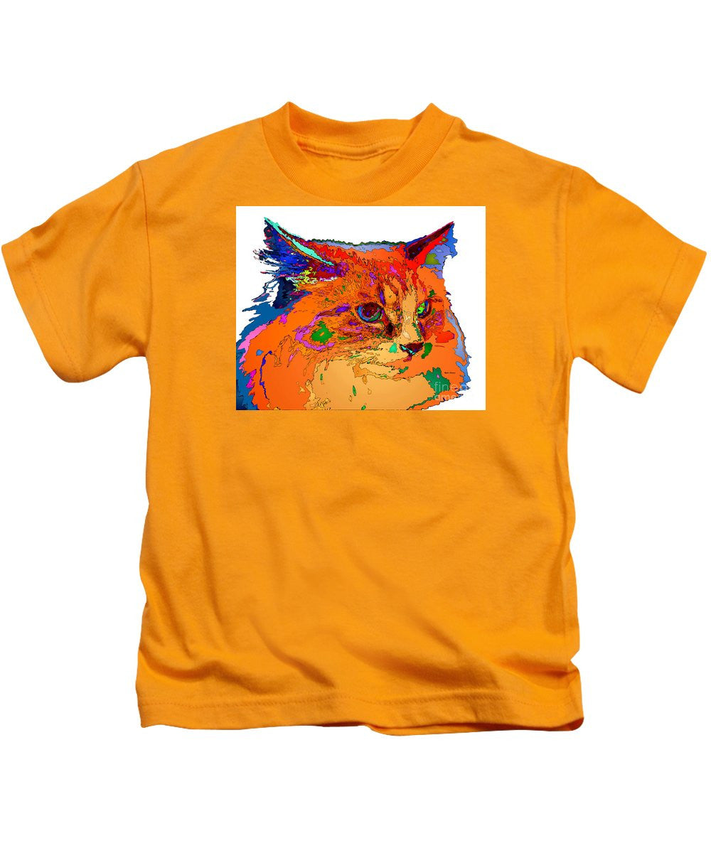 Kids T-Shirt - Stella The Cat. Pet Series