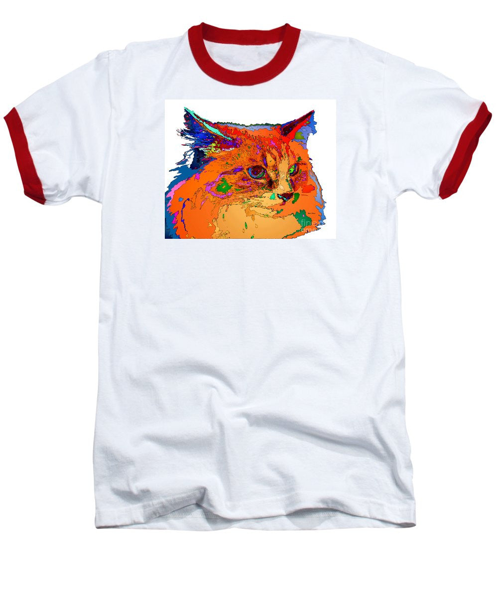 Baseball T-Shirt - Stella The Cat. Pet Series