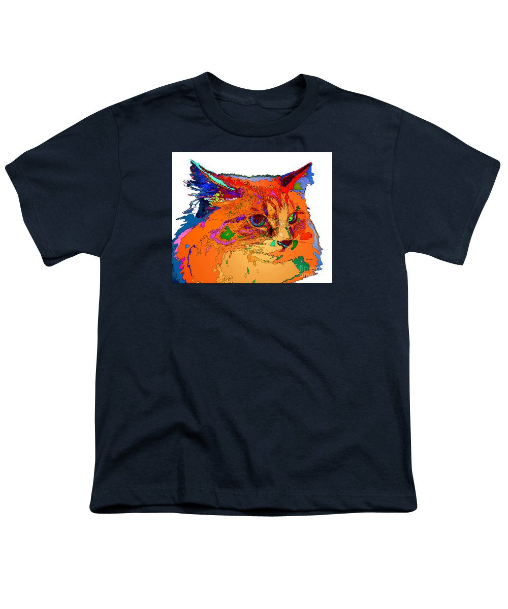 Youth T-Shirt - Stella The Cat. Pet Series