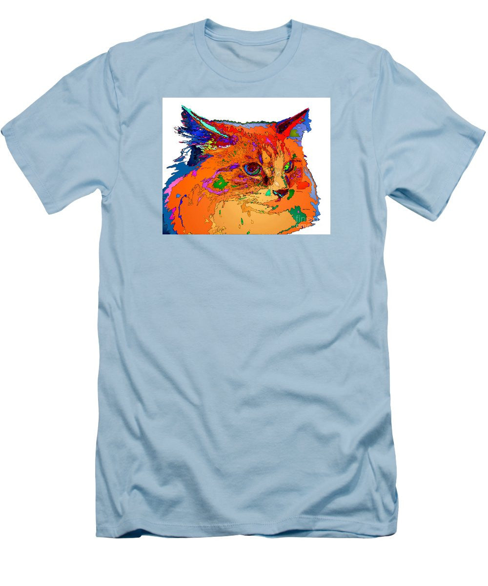 Men's T-Shirt (Slim Fit) - Stella The Cat. Pet Series