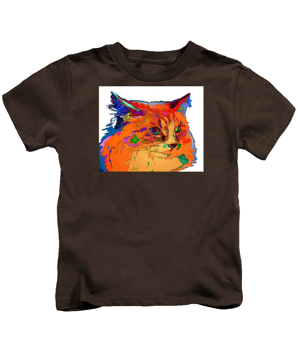 Kids T-Shirt - Stella The Cat. Pet Series