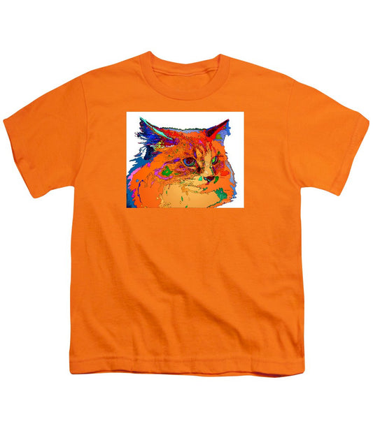 Youth T-Shirt - Stella The Cat. Pet Series