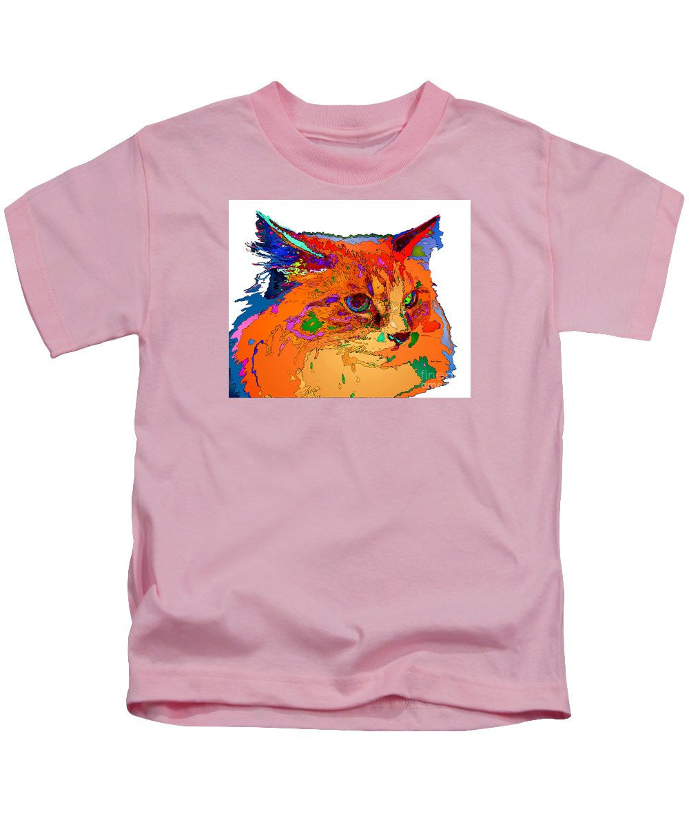 Kids T-Shirt - Stella The Cat. Pet Series