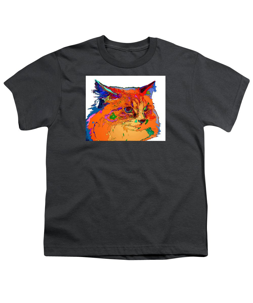 Youth T-Shirt - Stella The Cat. Pet Series