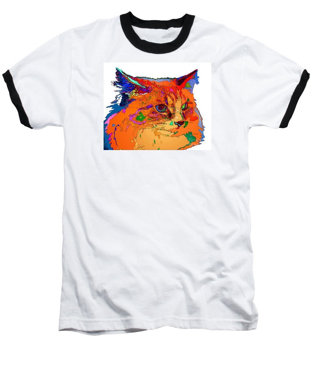 Baseball T-Shirt - Stella The Cat. Pet Series