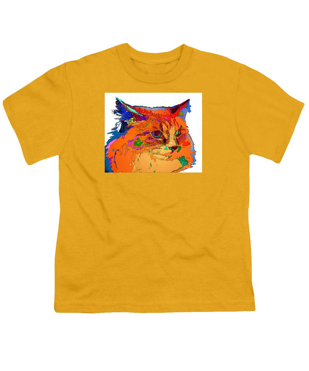 Youth T-Shirt - Stella The Cat. Pet Series