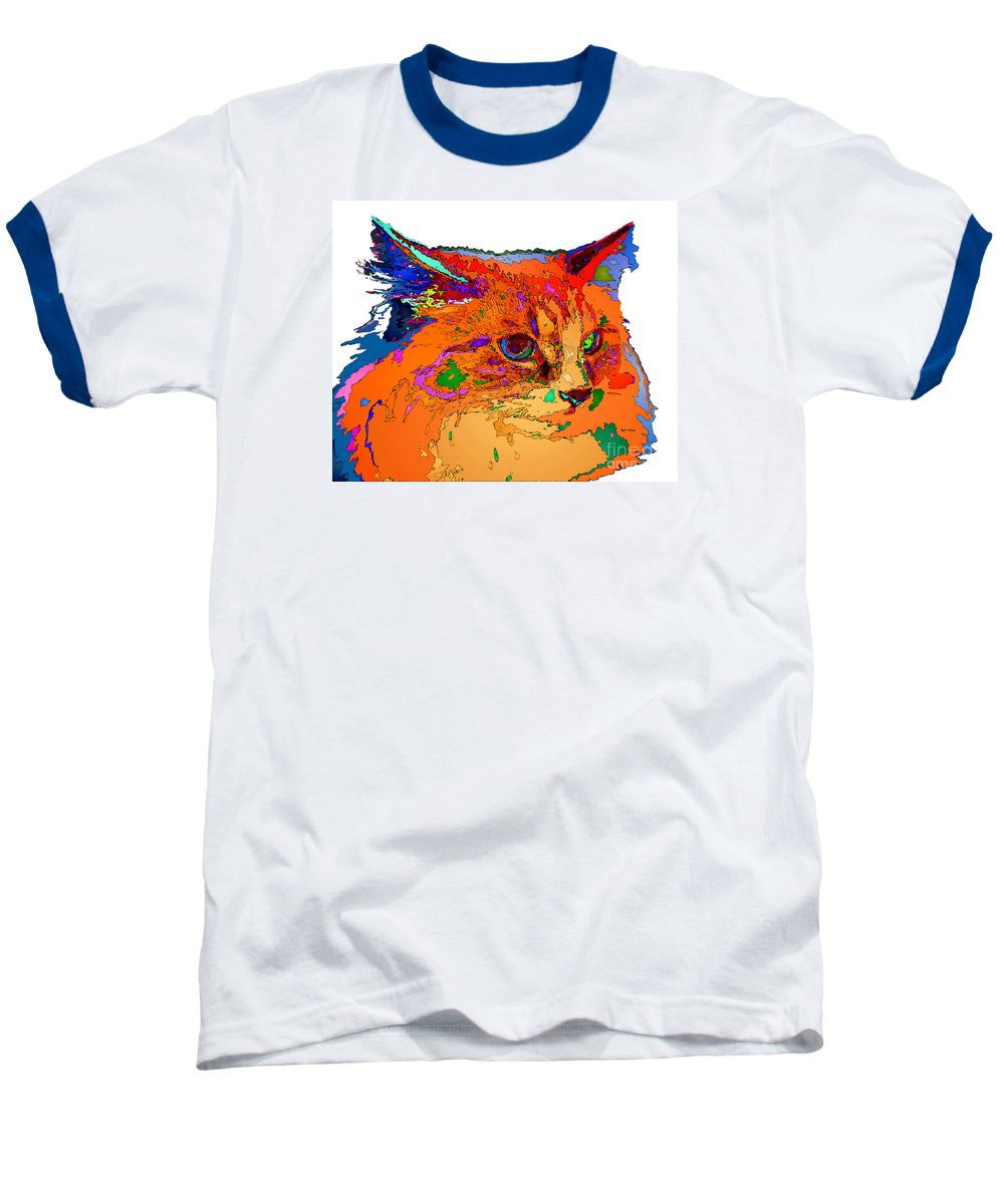 Baseball T-Shirt - Stella The Cat. Pet Series