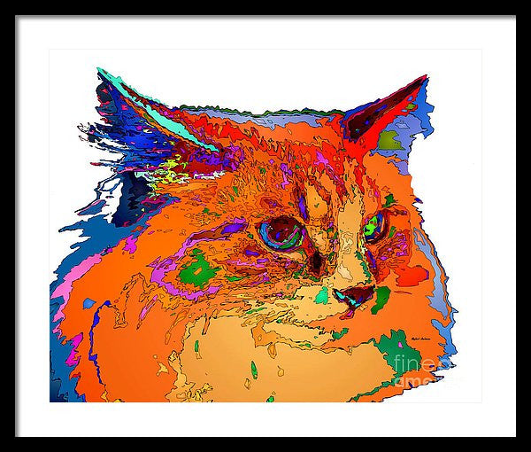 Framed Print - Stella The Cat. Pet Series