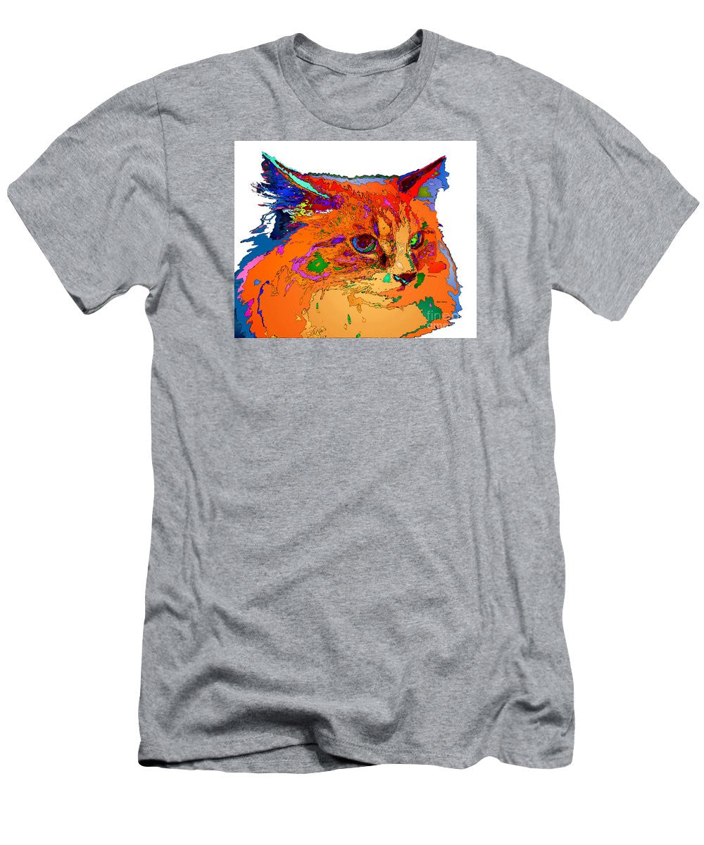 Men's T-Shirt (Slim Fit) - Stella The Cat. Pet Series