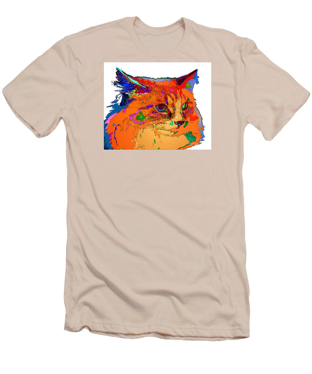 Men's T-Shirt (Slim Fit) - Stella The Cat. Pet Series