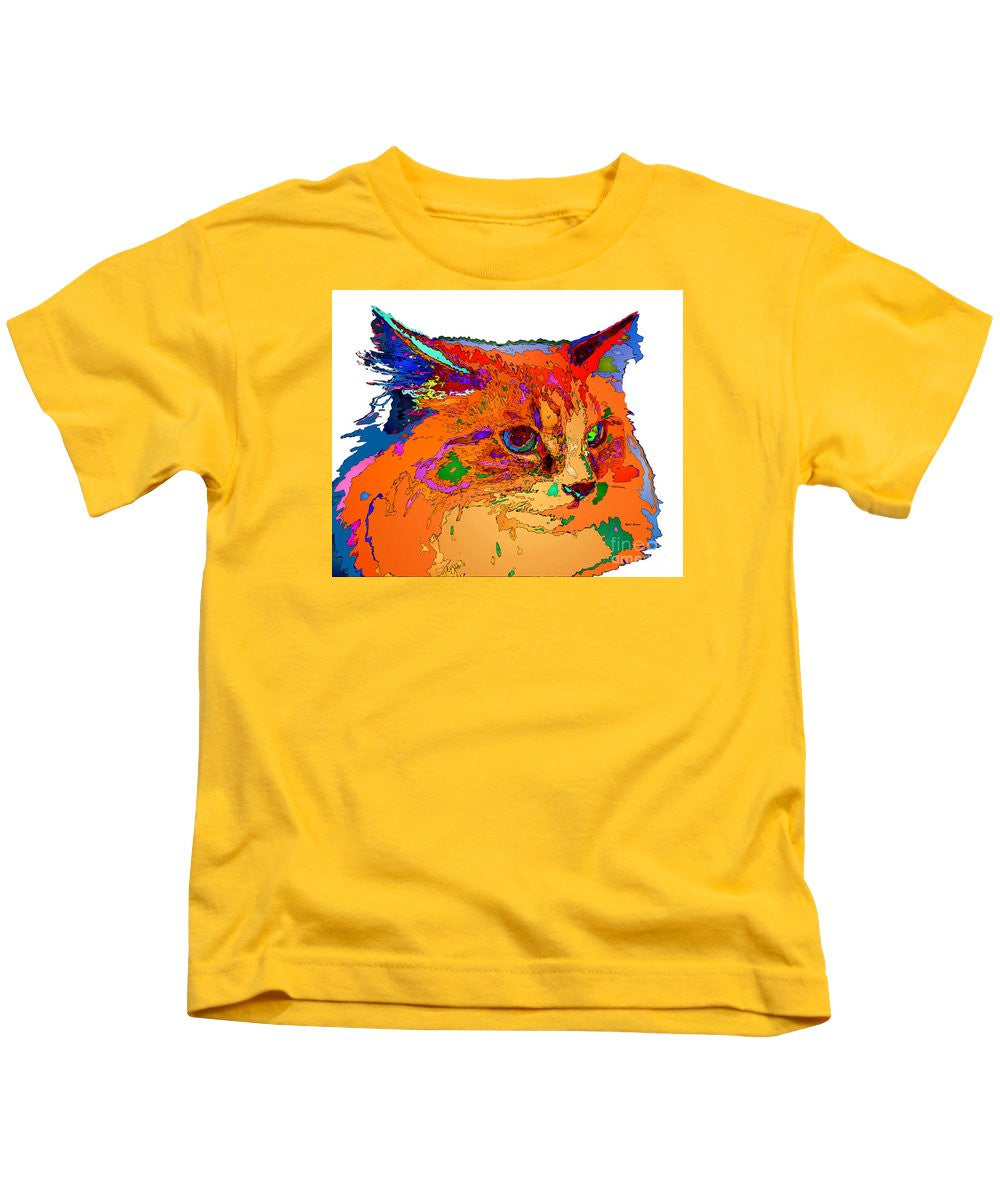 Kids T-Shirt - Stella The Cat. Pet Series