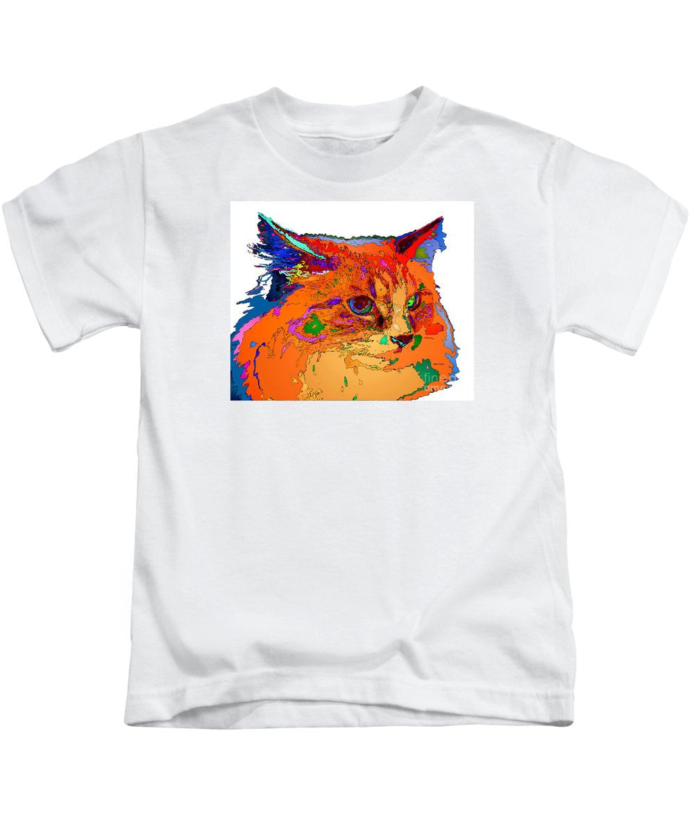 Kids T-Shirt - Stella The Cat. Pet Series