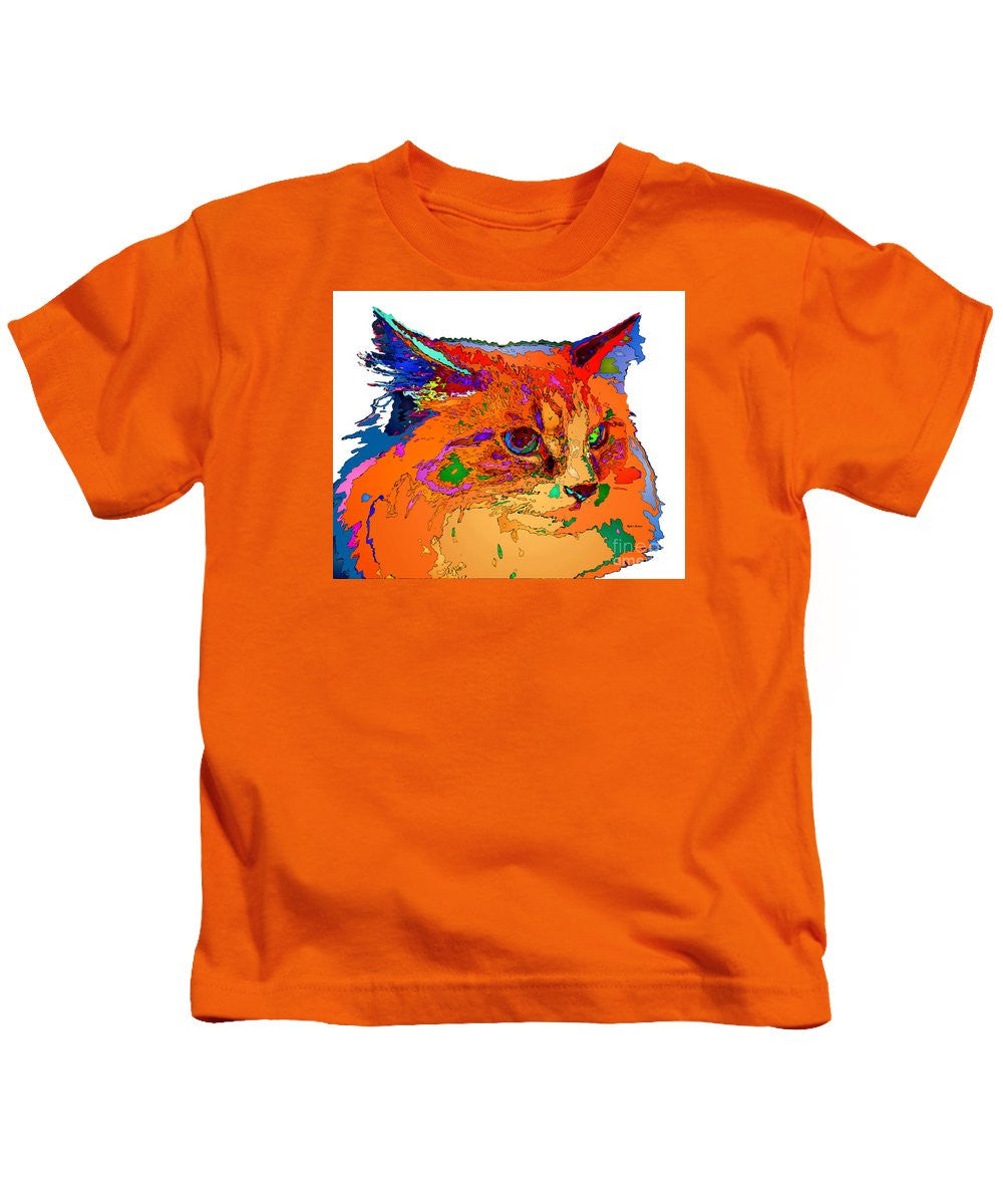 Kids T-Shirt - Stella The Cat. Pet Series