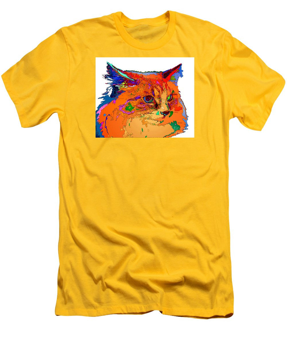 Men's T-Shirt (Slim Fit) - Stella The Cat. Pet Series