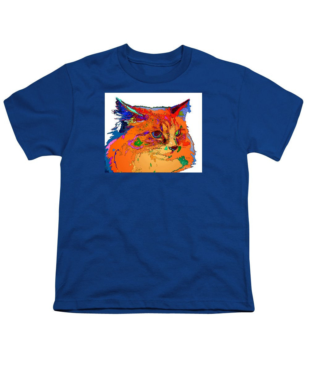 Youth T-Shirt - Stella The Cat. Pet Series