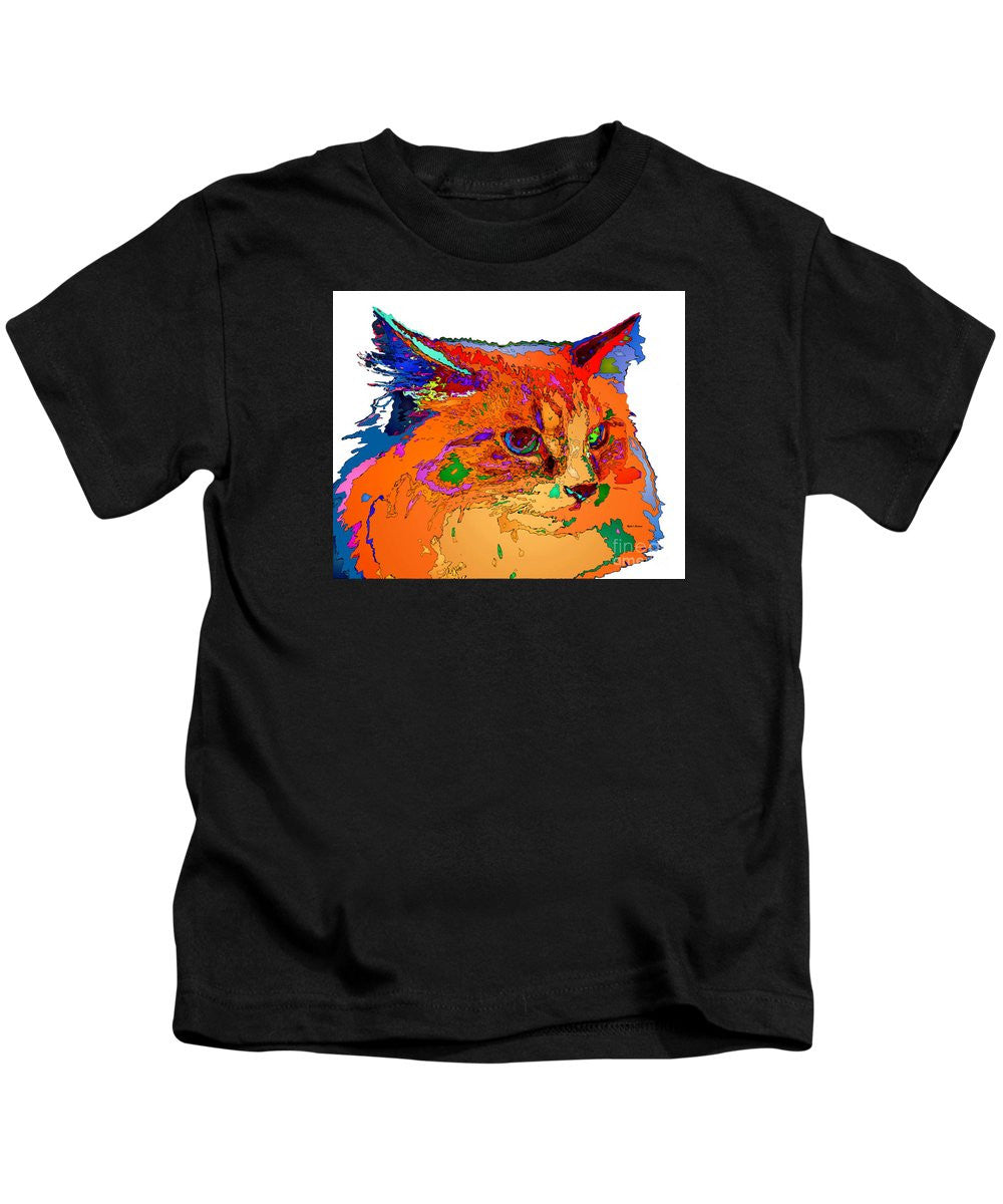 Kids T-Shirt - Stella The Cat. Pet Series