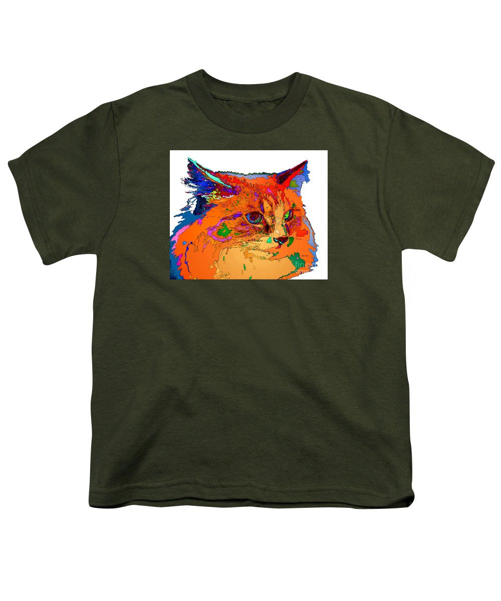 Youth T-Shirt - Stella The Cat. Pet Series