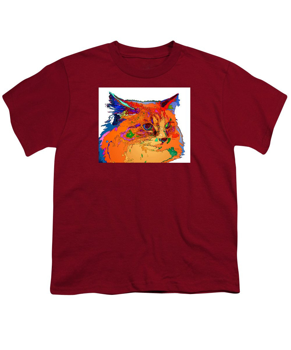 Youth T-Shirt - Stella The Cat. Pet Series