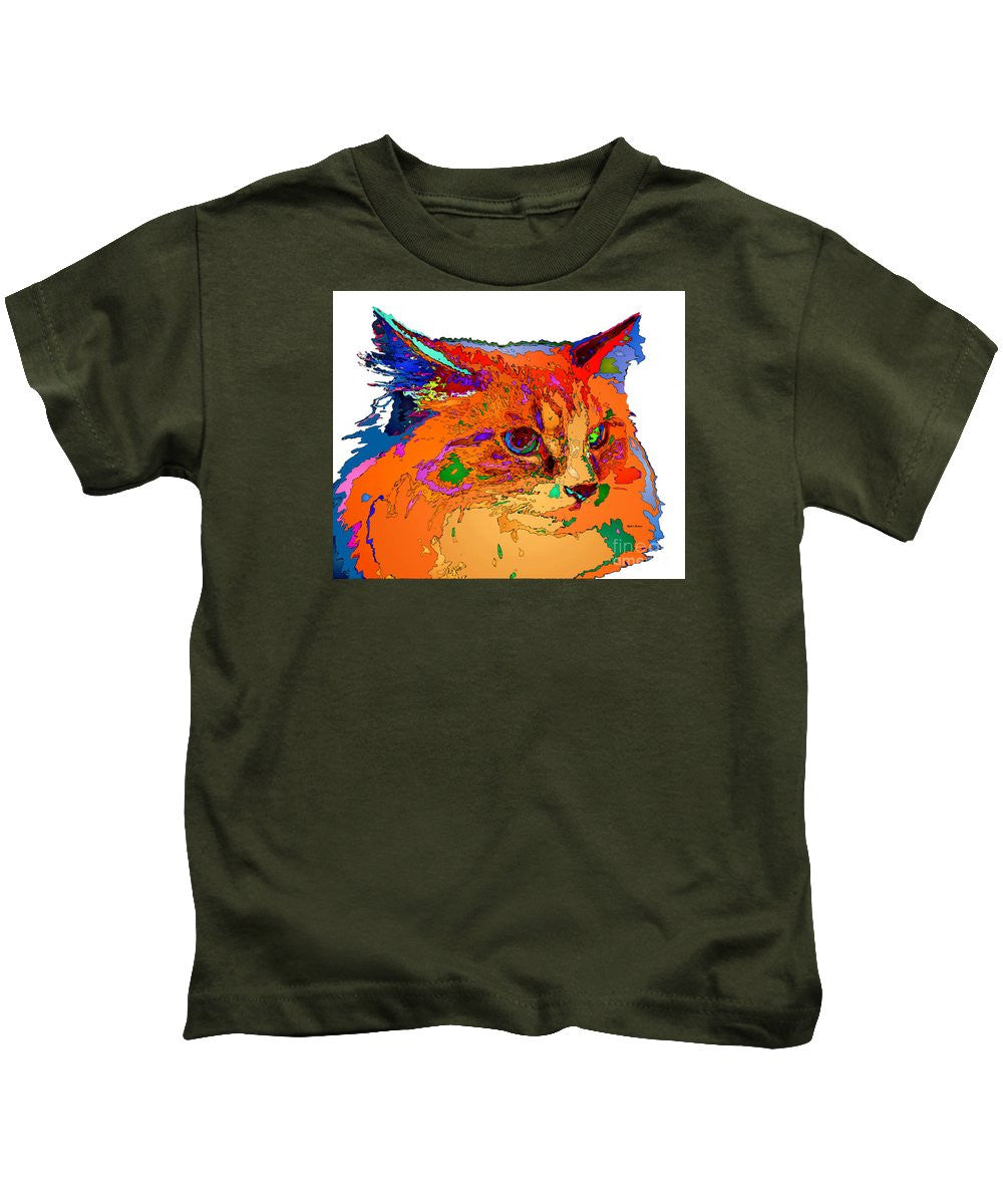 Kids T-Shirt - Stella The Cat. Pet Series