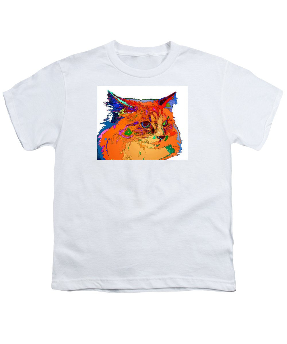 Youth T-Shirt - Stella The Cat. Pet Series