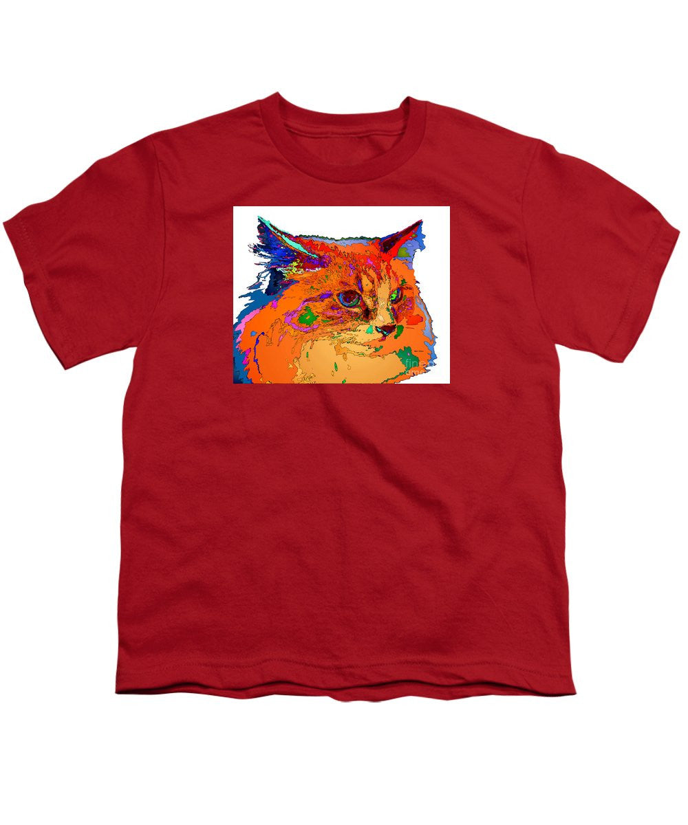 Youth T-Shirt - Stella The Cat. Pet Series