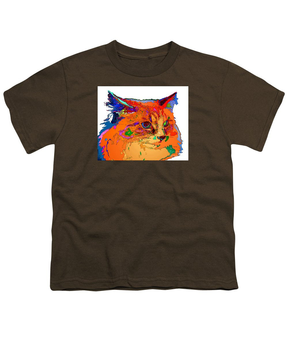 Youth T-Shirt - Stella The Cat. Pet Series