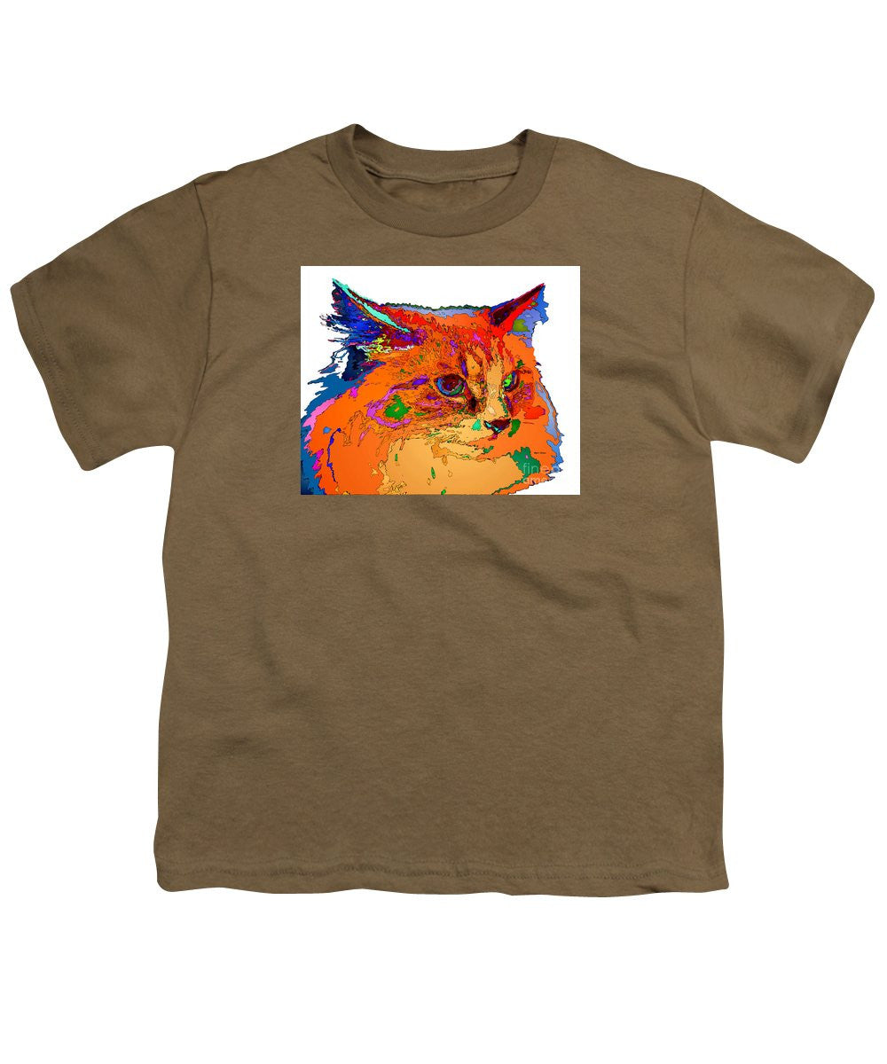 Youth T-Shirt - Stella The Cat. Pet Series